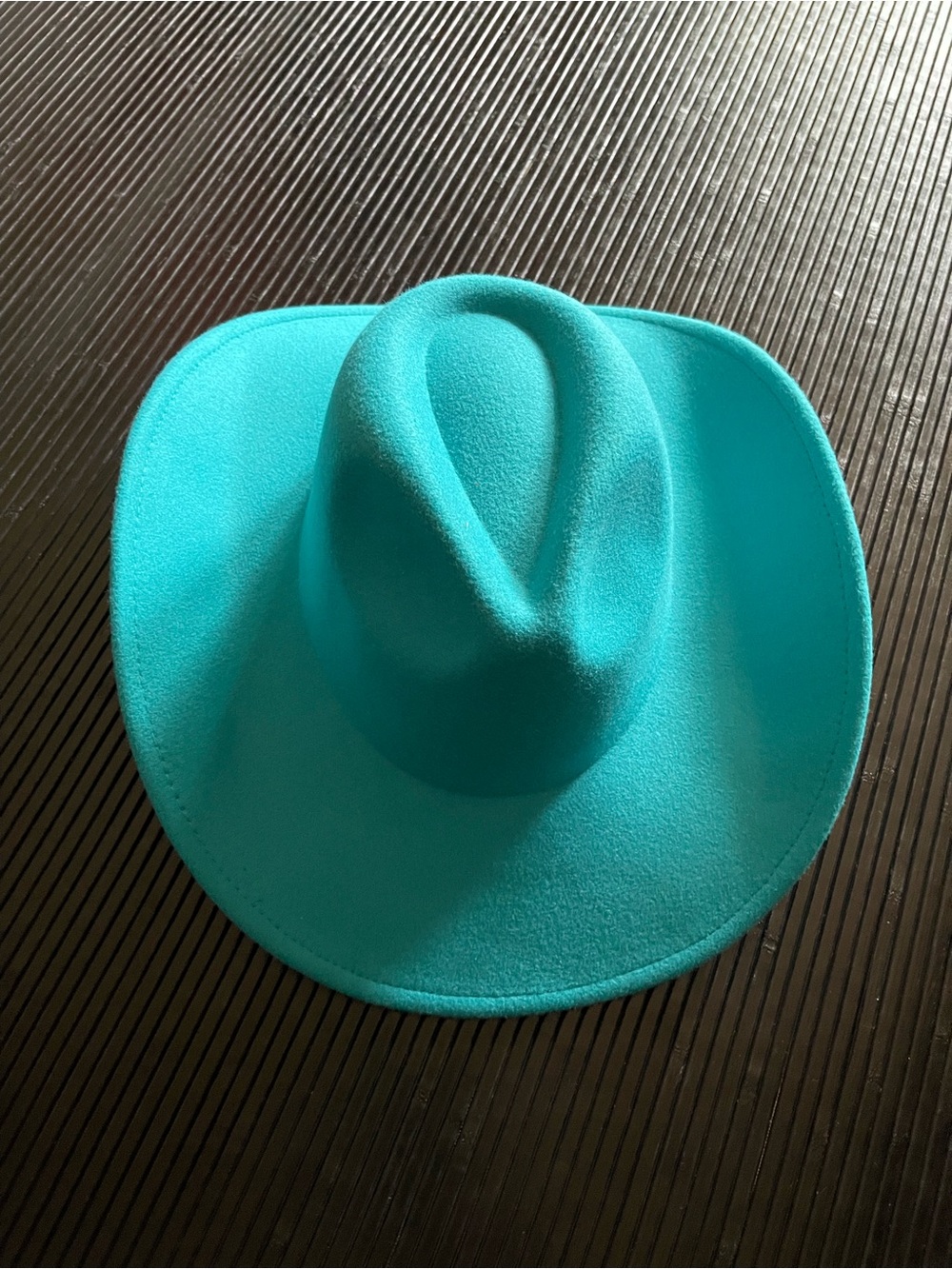 Urban Outfitters Turquoise Wide-Brim Felt Hat